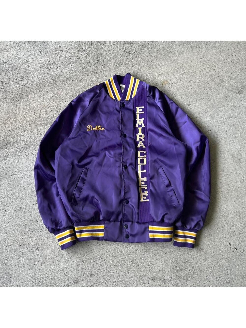 90s Elmira College Bomber Jacket